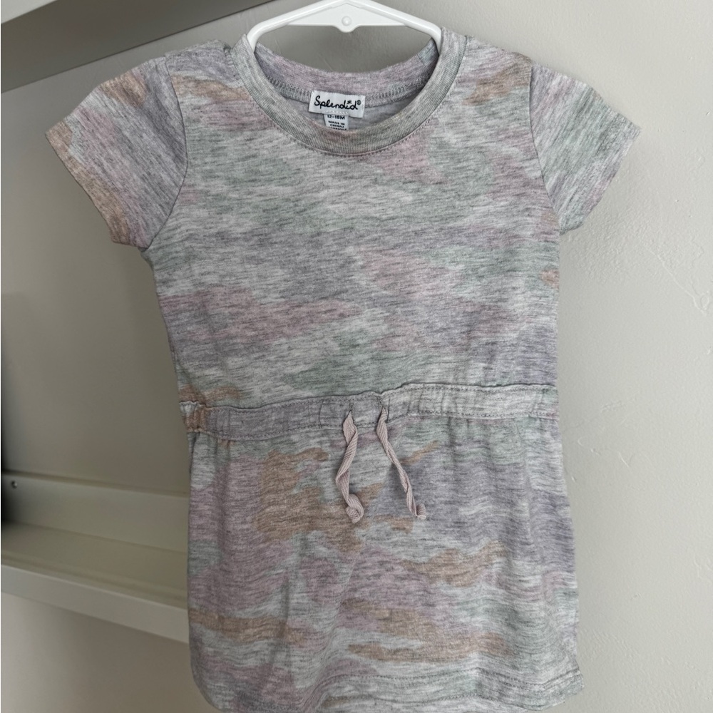 Splendid Kids' Gray and Pink Dress